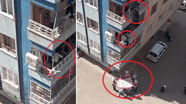 diyarbakirda korku dolu anlar balkondan dusme tehlikesi geciren down sendromlu cocugu komsusu kurtardi ArA2uHIq
