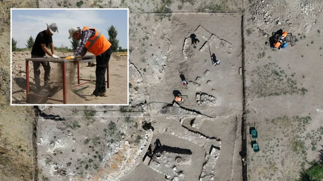 ilk kez baslatilan kazida yerin altindan cikti osmanli donemine ait QIptGMyM