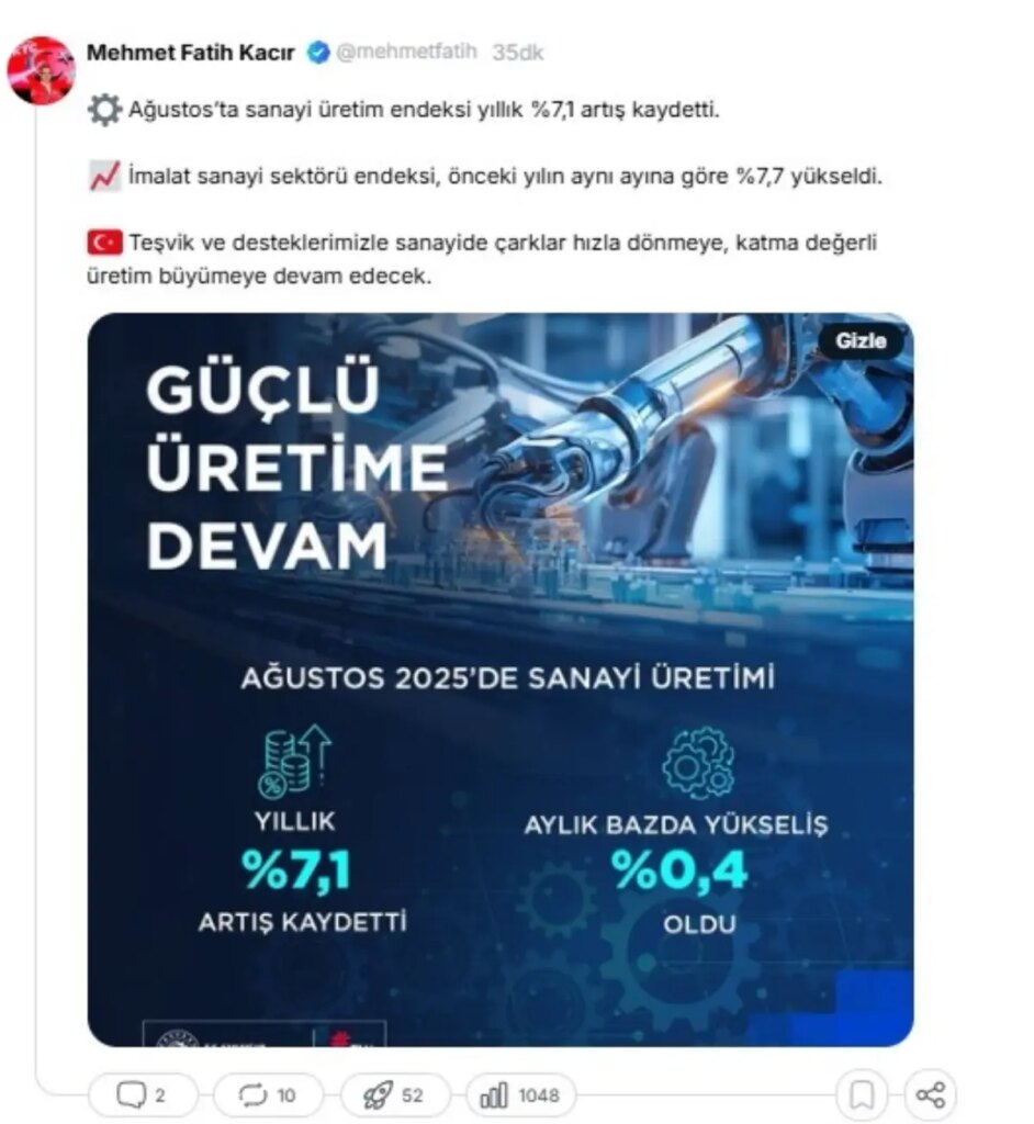 sanayi ve teknoloji bakani kacirdan sanayi uretimi degerlendirmesi avRyfx3G